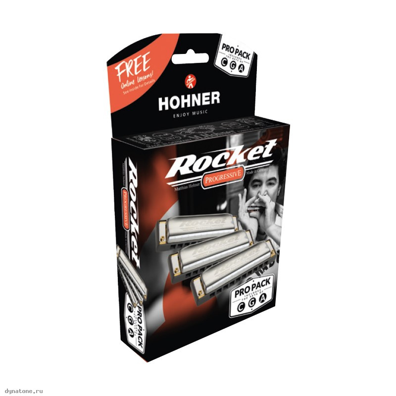 Губная гармошка HOHNER Rocket M2013xp - набор из 3 губных гармошек, Hohner Rocket M2013xp в магазине DominantaMusic - фото 1