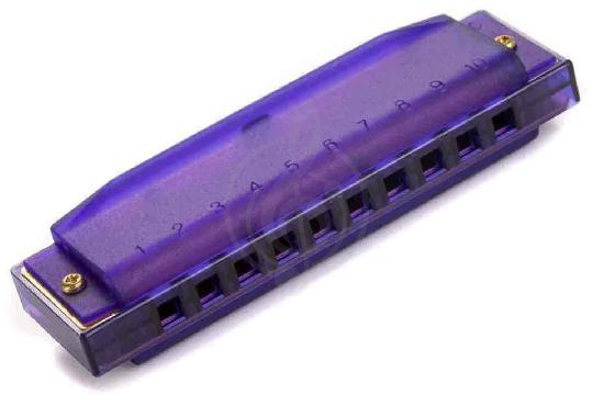 Изображение HOHNER Translucent Purple M1110P - Детская губная гармошка