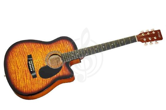 Акустическая гитара HOMAGE LF-3800CT-SB Фольковая 6-струнная гитара 38" с вырезом, Homage LF-3800CT-SB в магазине DominantaMusic - фото 1