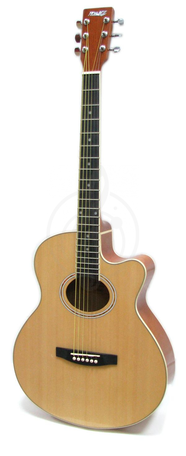 Акустическая гитара Акустические гитары Homage HOMAGE LF-401C-N Фольковая 6-струнная гитара 40&quot; с вырезом LF-401C-N - фото 2