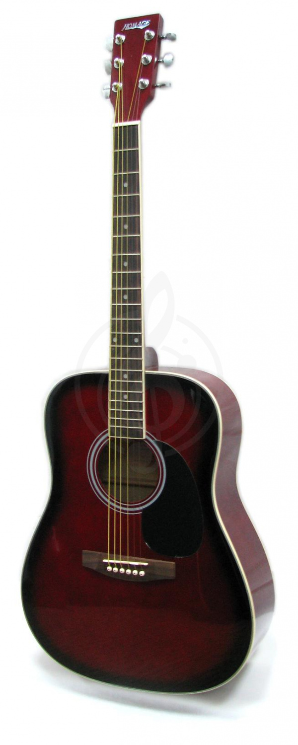 Акустическая гитара Акустические гитары Homage HOMAGE LF-4111-RED-SB Акустическая 6-струнная гитара 41 LF-4111-RED-SB - фото 2