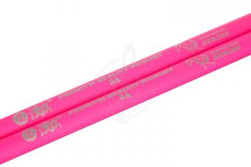 Палочки для барабанов HUN Fluorescent Series 5A - Барабанные палочки, розовые, орех гикори, HUN 10101003002 в магазине DominantaMusic - фото 3