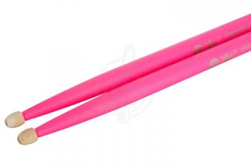 Палочки для барабанов HUN Fluorescent Series 5A - Барабанные палочки, розовые, орех гикори, HUN 10101003002 в магазине DominantaMusic - фото 4