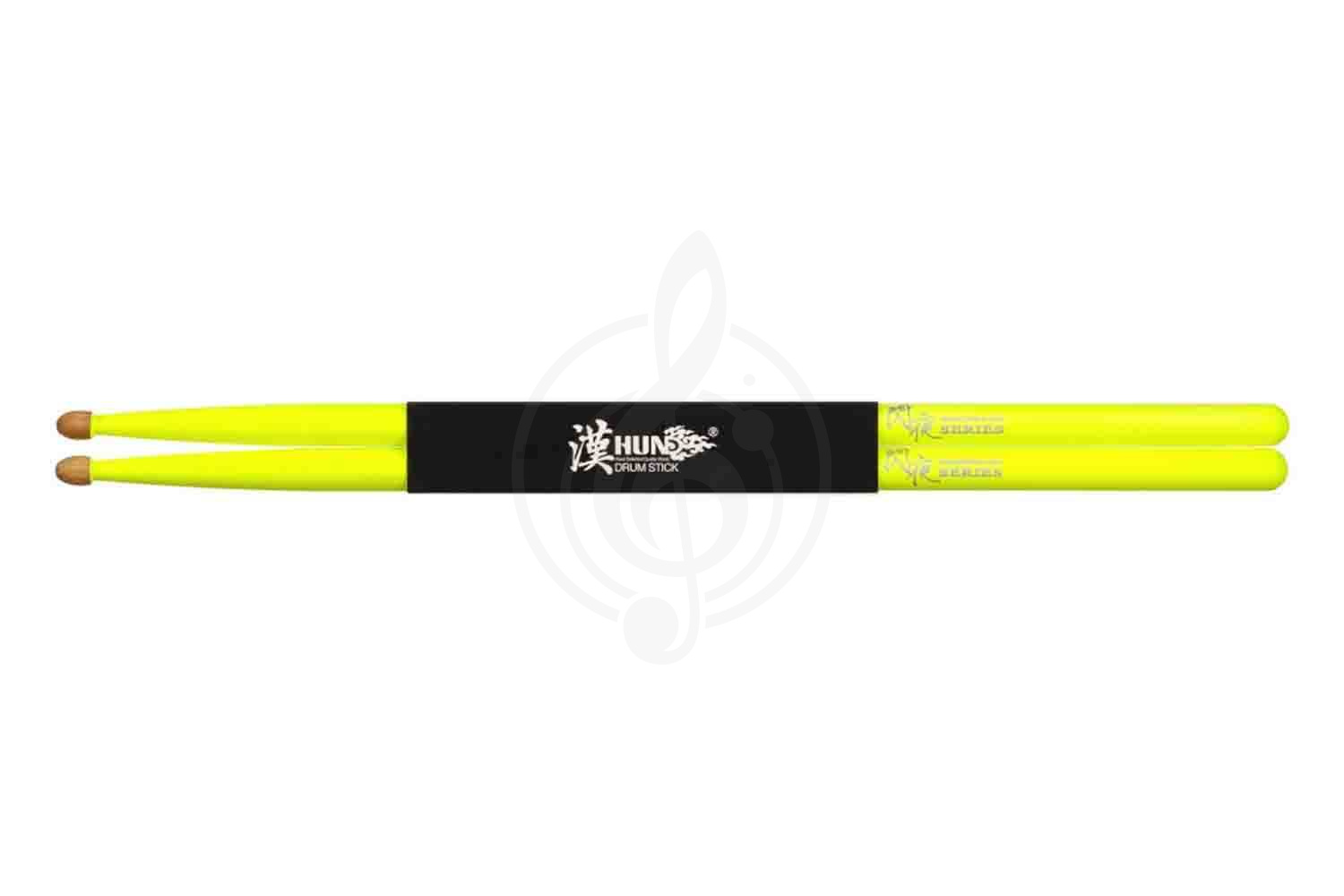 Палочки для барабанов HUN Fluorescent Series 5A - Барабанные палочки, желтые, орех гикори, HUN Fluorescent Series 5A 10101003001 в магазине DominantaMusic - фото 2