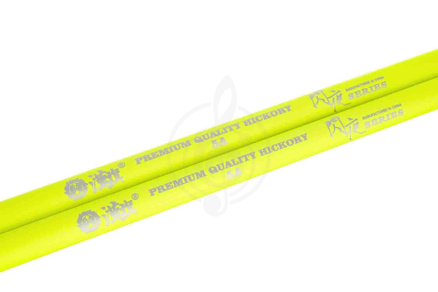 Палочки для барабанов HUN Fluorescent Series 5A - Барабанные палочки, желтые, орех гикори, HUN Fluorescent Series 5A 10101003001 в магазине DominantaMusic - фото 3