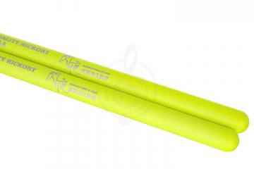 Палочки для барабанов HUN Fluorescent Series 5A - Барабанные палочки, желтые, орех гикори, HUN Fluorescent Series 5A 10101003001 в магазине DominantaMusic - фото 5