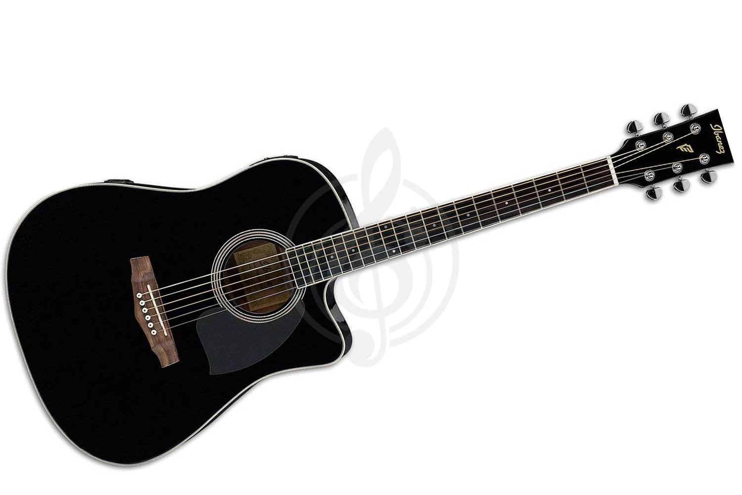 Электроакустическая гитара Электроакустические гитары Ibanez IBANEZ PF15ECE-BK - Электроакустическая гитара PF15ECE-BK - фото 1