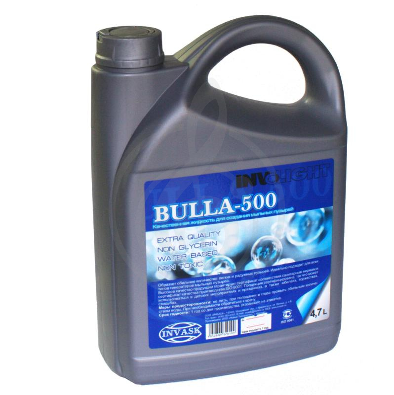 Жидкость для генератора мыльных пузырей Involight BULLA-500 - жидкость для мыльных пузырей, 4,7 л, Involight BULLA-500 в магазине DominantaMusic - фото 1