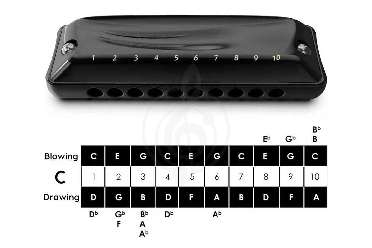 Диатоническая губная гармошка JDR Ninja-A - Губная гармошка, JDR Ninja-A в магазине Доминанта мьюзик - фото 5