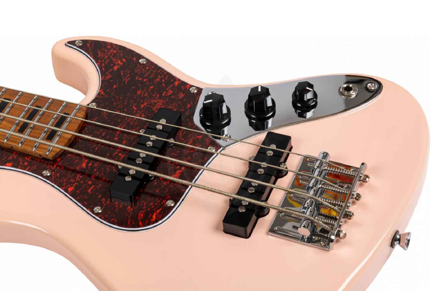 Бас-гитара JET JB-300 Travel PK - Бас-гитара уменьшенная, JET JB-300 Travel PK в магазине DominantaMusic - фото 2