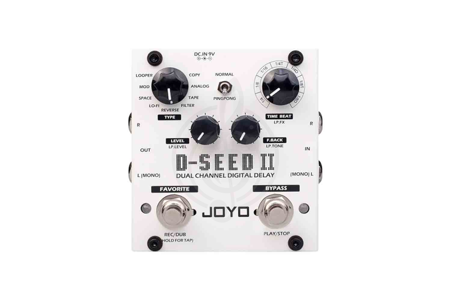 Педаль для электрогитар Joyo D-SEED-II Stereo Delay - Педаль эффектов, JOYO D-SEED-II в магазине Доминанта мьюзик - фото 1