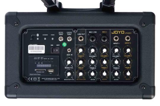 Мобильный звуковой комплект Joyo JPA863 - Портативная акустическая система, JOYO JPA863 в магазине Доминанта мьюзик - фото 11