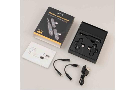 Микрофон для смартфона Joyo JW-05R - Беспроводной микрофон для смартфона, стриминга, JOYO JW-05R в магазине Доминанта мьюзик - фото 2