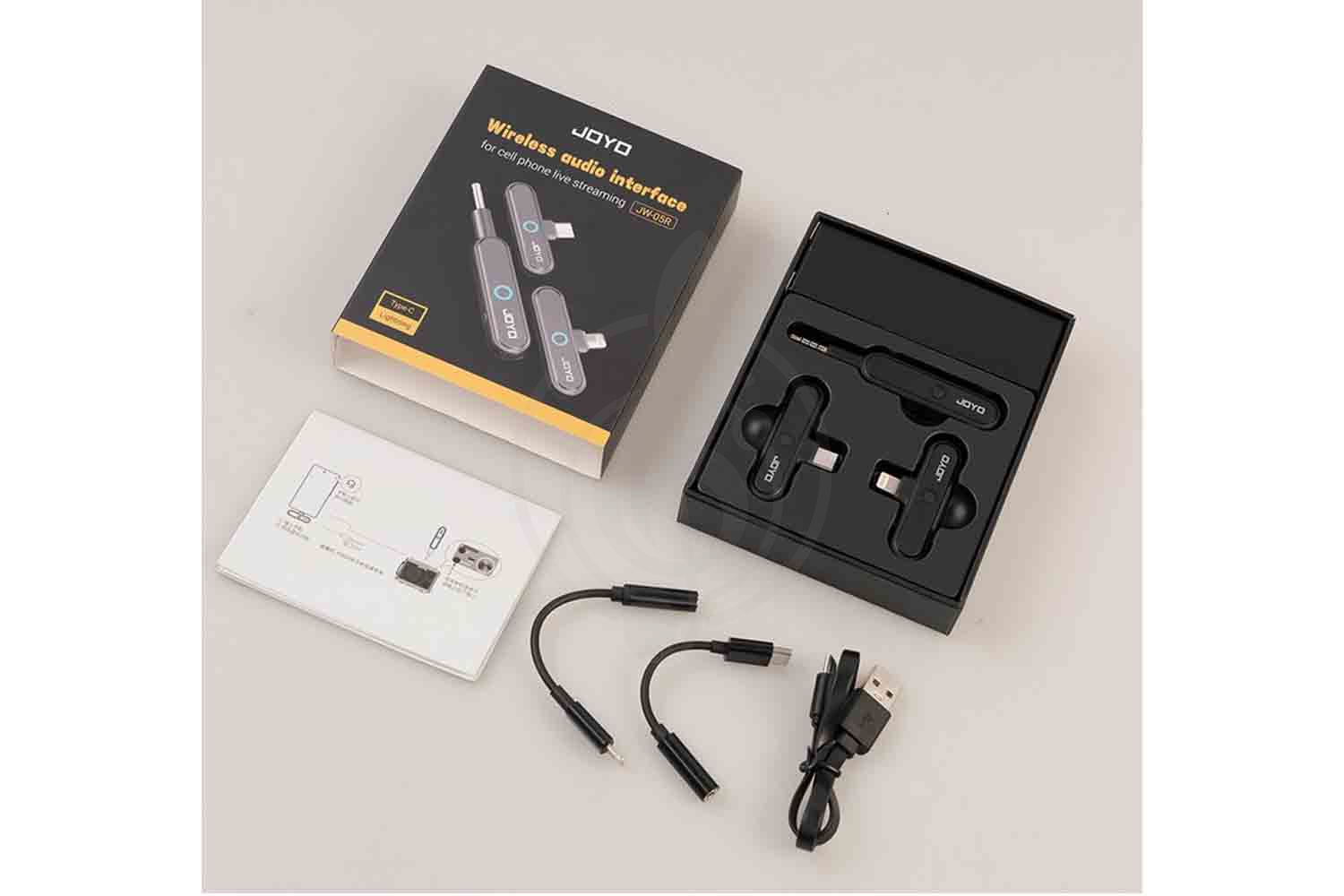 Микрофон для смартфона Joyo JW-05R - Беспроводной микрофон для смартфона, стриминга, JOYO JW-05R в магазине Доминанта мьюзик - фото 2