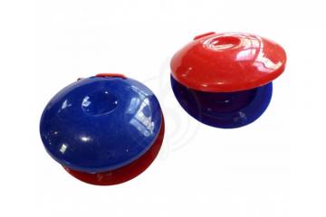 Кастаньеты Кастаньеты BRAHNER DP-146 пластиковые, цвет комбинированный (красный + синий), 6 см, Brahner DP-146 в магазине DominantaMusic - фото 2