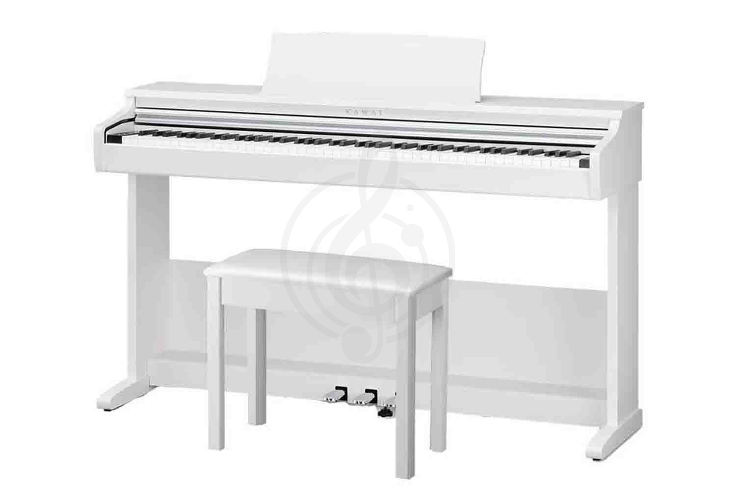 Цифровое пианино KAWAI KDP120 Premium Satin White - Цифровое пианино, банкетка в комплекте, KAWAI KDP120 Premium Satin White в магазине DominantaMusic - фото 1