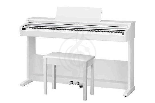 Изображение KAWAI KDP120 Premium Satin White - Цифровое пианино, банкетка в комплекте