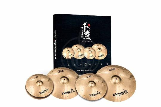 Комплект тарелок KINGDO SN8 SET 14"+16"+18"+20" - Комплект тарелок, KINGDO SN8 SET 14"+16"+18"+20" в магазине DominantaMusic - фото 1