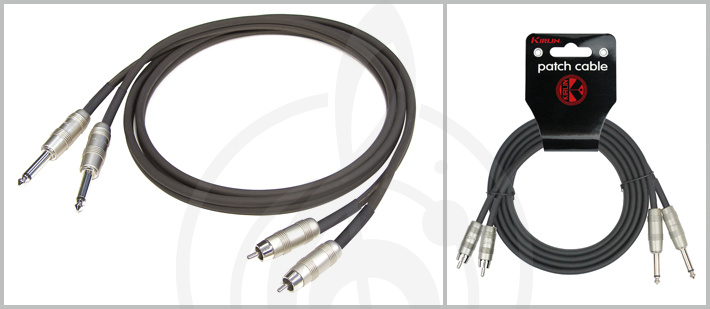 Межблочный кабель Y-межблочный кабель Kirlin Kirlin AP-403PR-2 Кабель, 2 RCA - 2 Jack, 2м AP-403PR-2 - фото 1