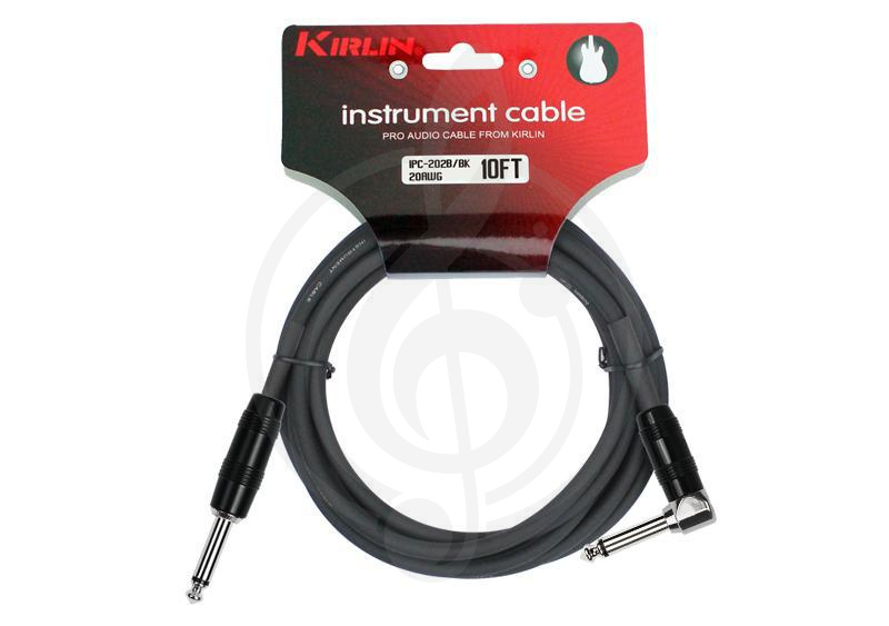  Jack-Jack инструментальный кабель Kirlin Kirlin IPC-202B 3M BK - кабель соединительный, 3 метра (Jack-Jack) IPC-202B 3M BK - фото 1