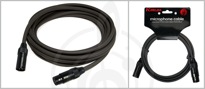 XLR-XLR микрофонный кабель XLR-XLR микрофонный кабель Kirlin Kirlin MP-220-3 BNG Кабель микрофонный 3м MP-220-3 BNG - фото 1