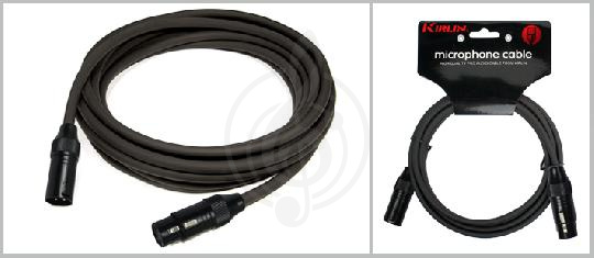 XLR-XLR микрофонный кабель XLR-XLR микрофонный кабель Kirlin Kirlin MP-220-3 BNG Кабель микрофонный 3м MP-220-3 BNG - фото 1