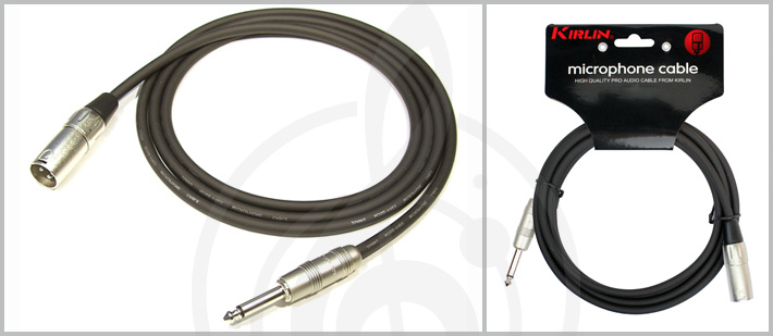 XLR-Jack микрофонный кабель XLR-Jack микрофонный кабель Kirlin Kirlin MP-481-1 Кабель микр XLR-M&lt;=&gt;Jack mono MP-481-1 - фото 1