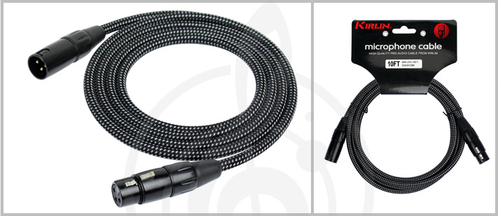 XLR-XLR микрофонный кабель XLR-XLR микрофонный кабель Kirlin Kirlin MW-470-8 Кабель микрофонный 8м MW-470-8 - фото 1