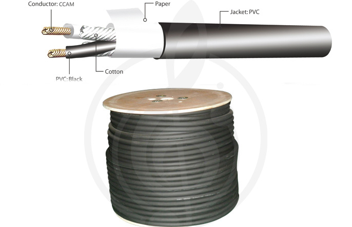 Акустический кабель Спикерный кабель (м) Kirlin Kirlin SBC-14-100M/BK - Спикерный кабель, метраж SBC-14-100M/BK - фото 1