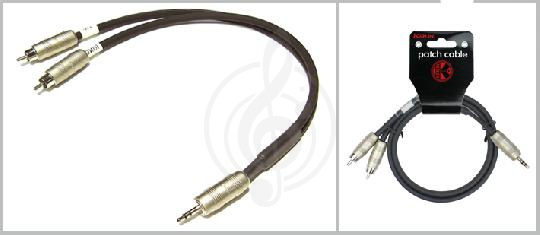 Y-кабель Y-межблочный кабель Kirlin Kirlin Y-364-PR-1 Кабель, 1 mini Jack - 2 RCA, 1м Y-364-PR-1 - фото 1