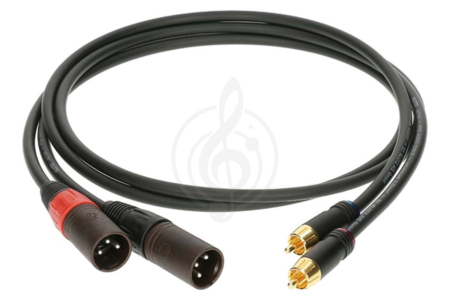 Спикерный кабель Klotz AL-RM0150 Кабель акустический RCA-XLRm, 1,5м, 2шт, Klotz AL-RM0150 в магазине DominantaMusic - фото 1