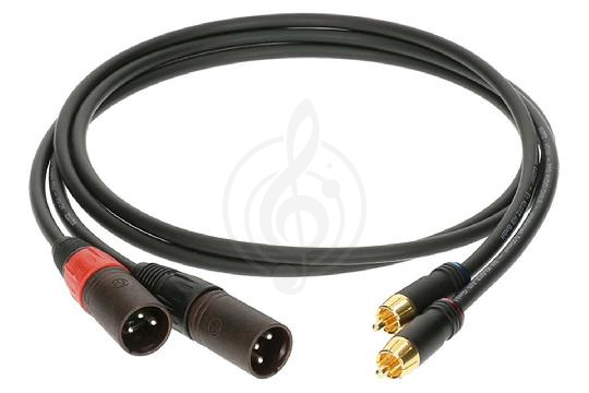 Спикерный кабель Klotz AL-RM0150 Кабель акустический RCA-XLRm, 1,5м, 2шт, Klotz AL-RM0150 в магазине DominantaMusic - фото 1