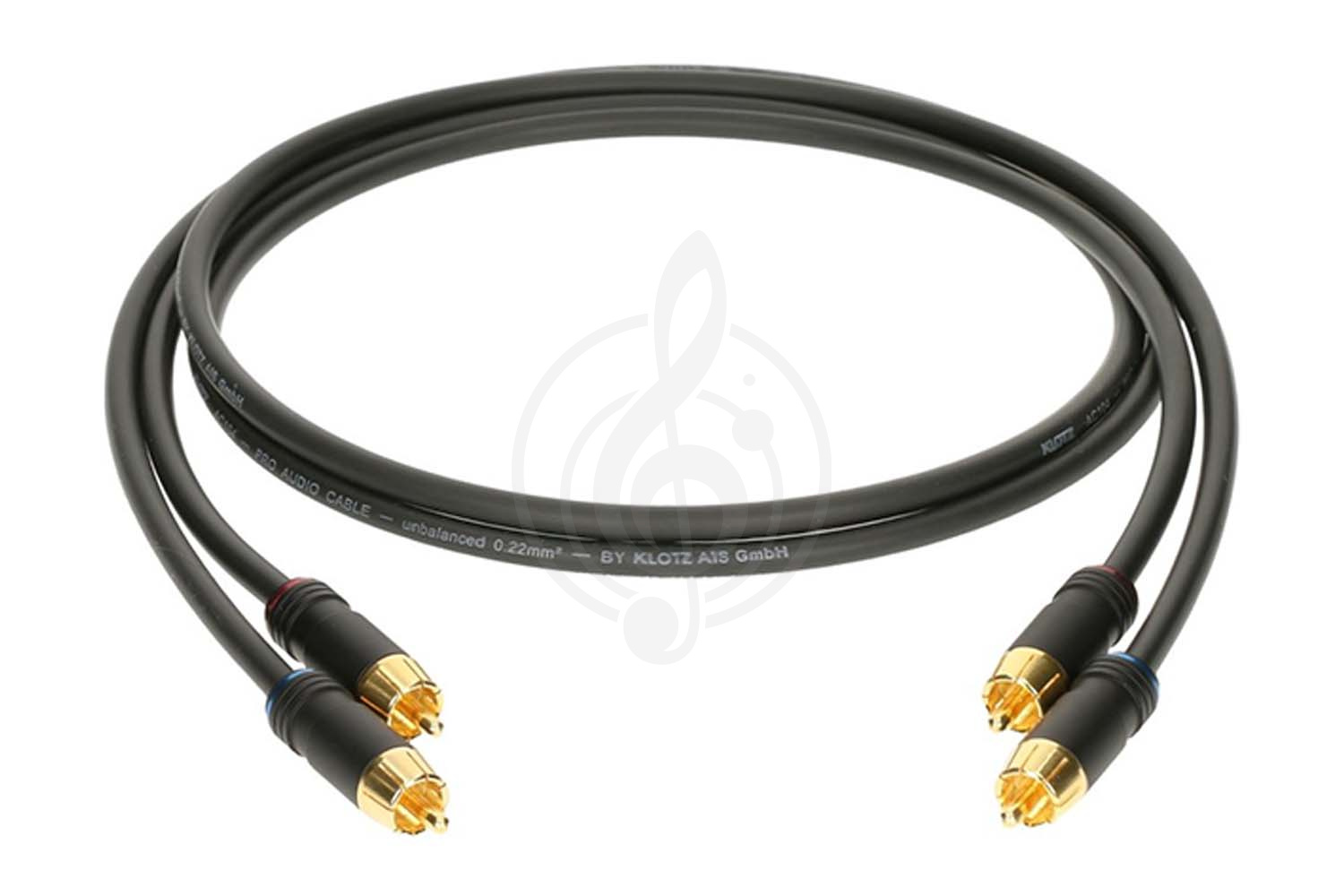 Спикерный кабель Klotz AL-RR0300 Кабель акустический RCA, 3м, 2шт, Klotz AL-RR0300 в магазине DominantaMusic - фото 1