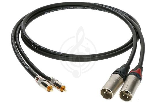 Спикерный кабель Klotz ALPM030 Кабель акустический XLRm-RCA, 3м, 2шт, Klotz ALPM030 в магазине DominantaMusic - фото 1