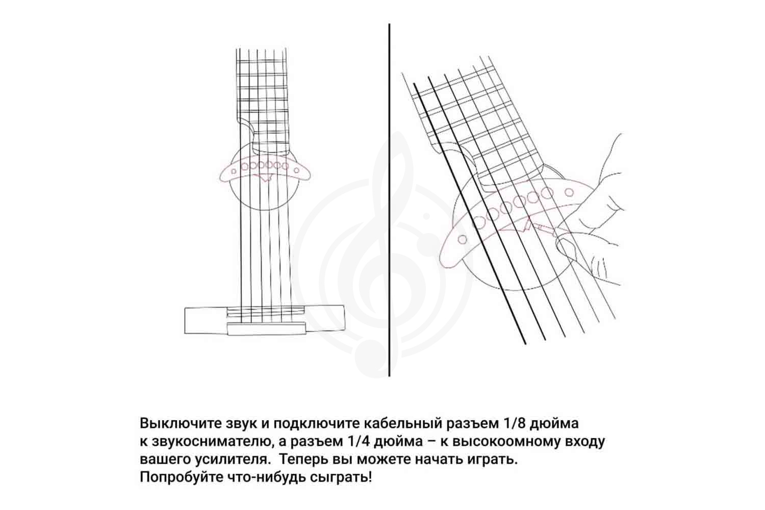 Звукосниматель для акустической гитары KNA SP-1 - Звукосниматель для акустической гитары, KNA SP-1 в магазине Доминанта мьюзик - фото 3