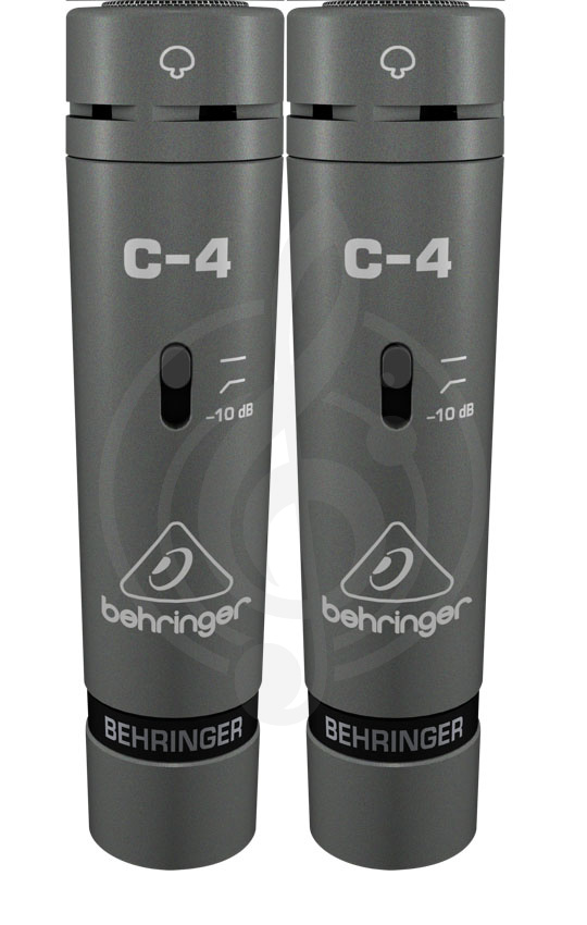 Конденсаторный студийный микрофон Конденсаторные студийные микрофоны Behringer Комплект микрофонный Behringer C-4 C-4 (Комплект) - фото 1