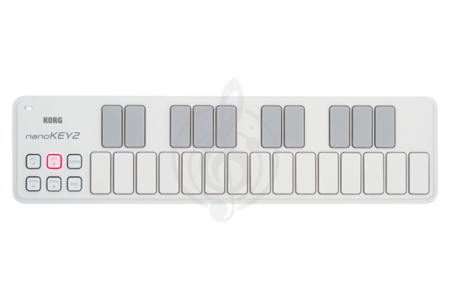 MIDI-клавиатура KORG NANOKEY2-WH - USB MIDI клавиатура, Korg NANOKEY2-WH в магазине DominantaMusic - фото 1