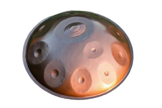 Изображение Kosmosky KSY.Handpan-11 - Ханг 53см, 11 мембран, Курд ре-минор