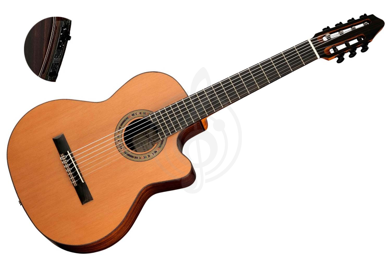 Классическая гитара 4/4 Kremona F65CW-7S-T Performer Series Fiesta - Электроакустическая 7-струнная гитара, Kremona F65CW-7S-T в магазине Доминанта мьюзик - фото 1