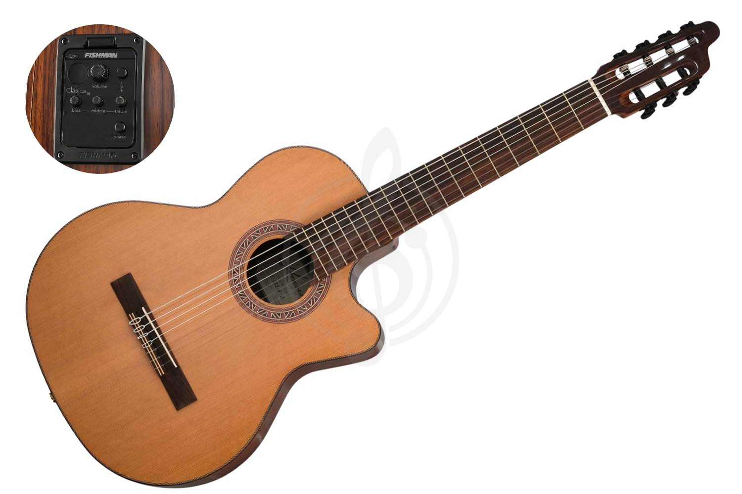 Классическая гитара 4/4 Kremona F65CW-7S-VE Performer Series Fiesta - Электро-акустическая 7-струн. класс. гитара, Kremona F65CW-7S-VE в магазине Доминанта мьюзик - фото 1