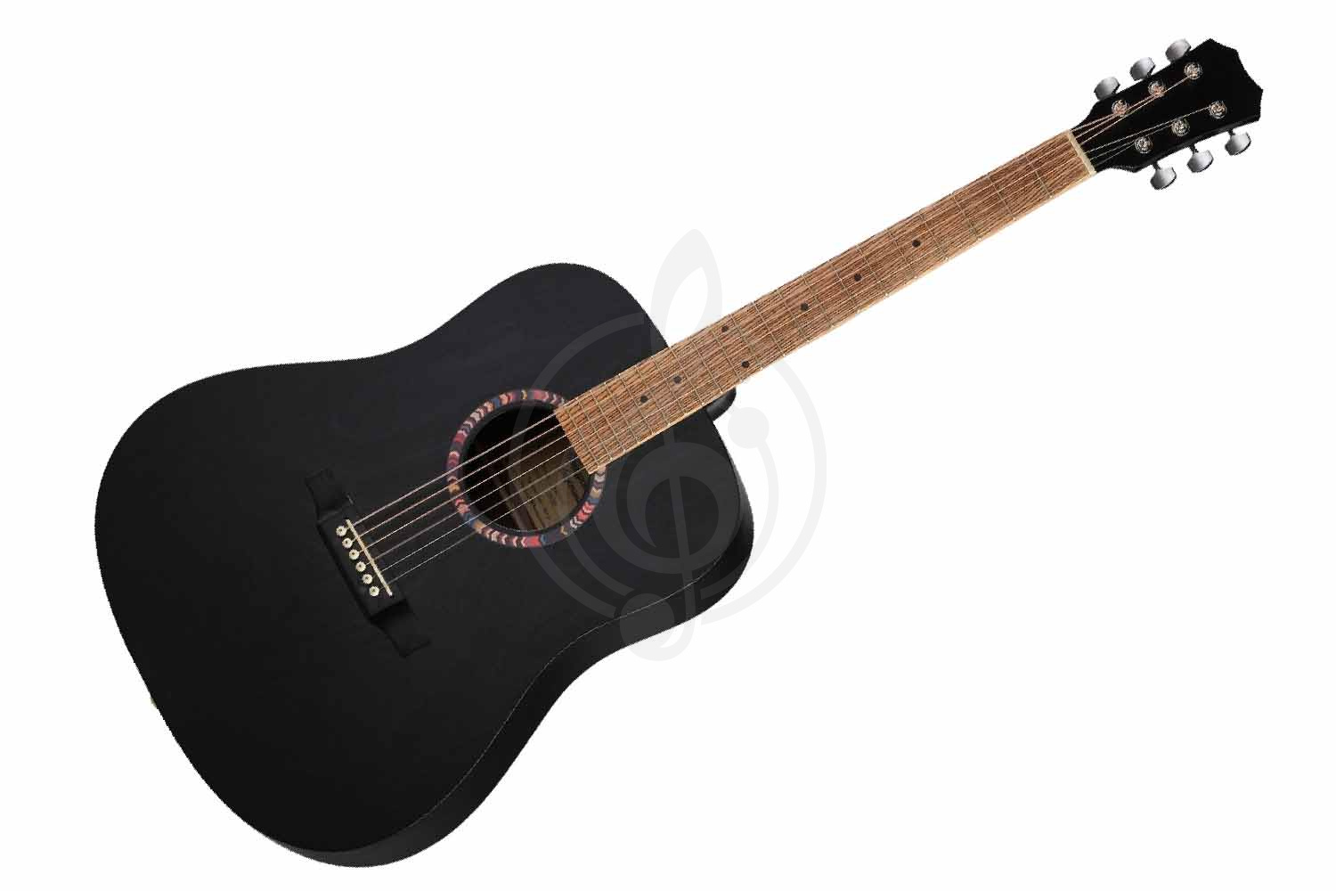 Акустическая гитара Кунгурская Акустика D-Black-43 - Гитара акустическая, Кунгурская Акустика D-Black-43 в магазине Доминанта мьюзик - фото 1
