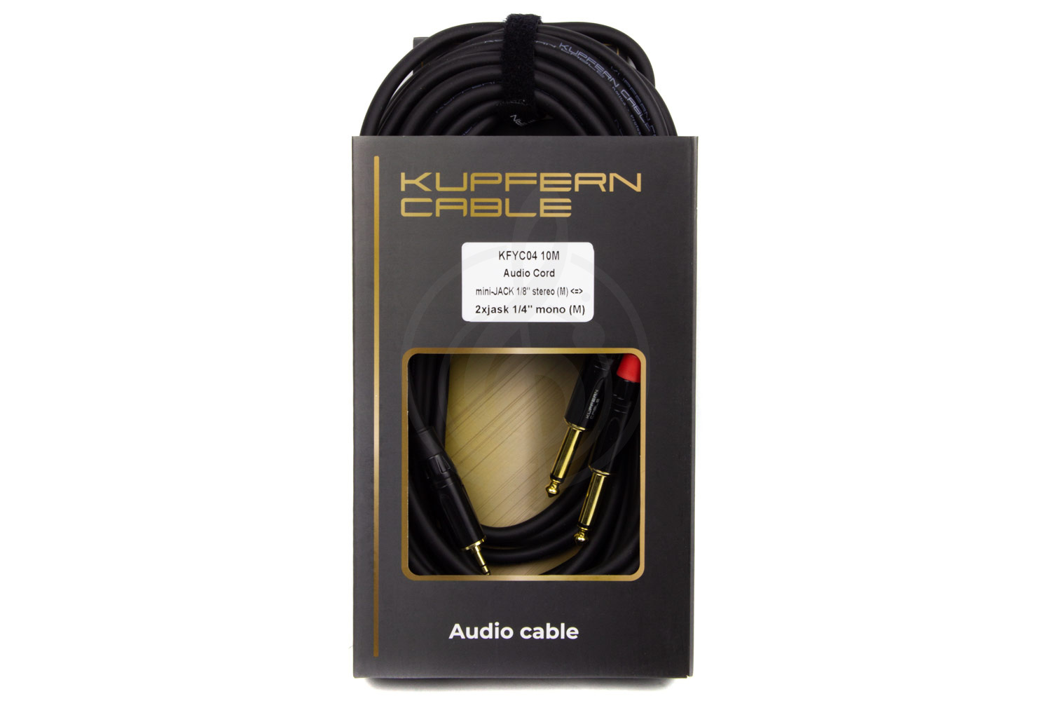 Y-кабель Y-межблочный кабель KUPFERN KUPFERN KFYC04 10M - Шнур аудио  mini Jack 1/8 стерео папа - 2хJack 1/4 mono папа KFYC0410M - фото 2