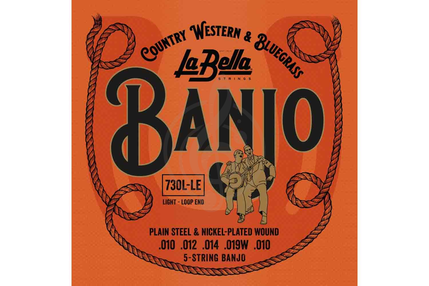 Струны для банджо La Bella 730L-LE Banjo - Комплект 5 струн,  730L-LE в магазине DominantaMusic - фото 1