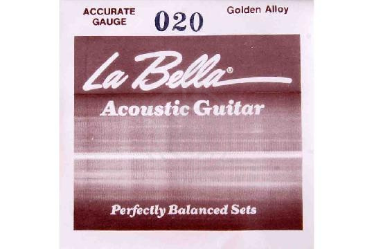 Струны для акустической гитары La Bella GW020 - Отдельная струна, La Bella GW020 в магазине DominantaMusic - фото 1