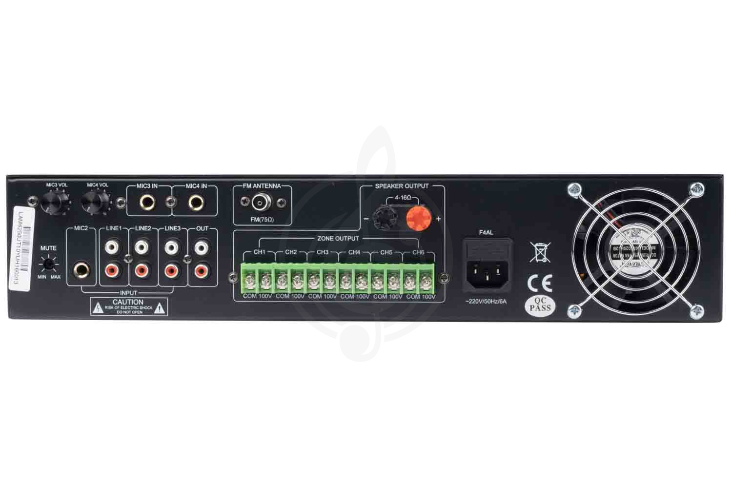 Радиоузел LAM6350UT Усилитель мощности трансляционный, 350Вт, LAudio, LAudio LAM6350UT в магазине DominantaMusic - фото 2