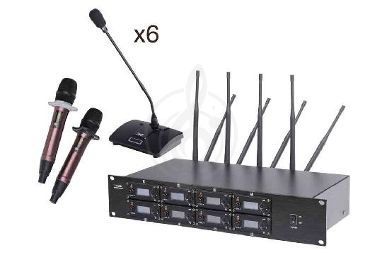 Беспроводная конференц-система LAudio 8000C-6D2H - Беспроводная конференц-система, LAudio 8000C-6D2H в магазине Доминанта мьюзик - фото 1