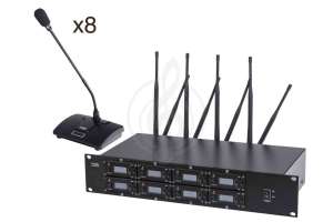 Изображение Беспроводная конференц-система LAudio 8000C-8D