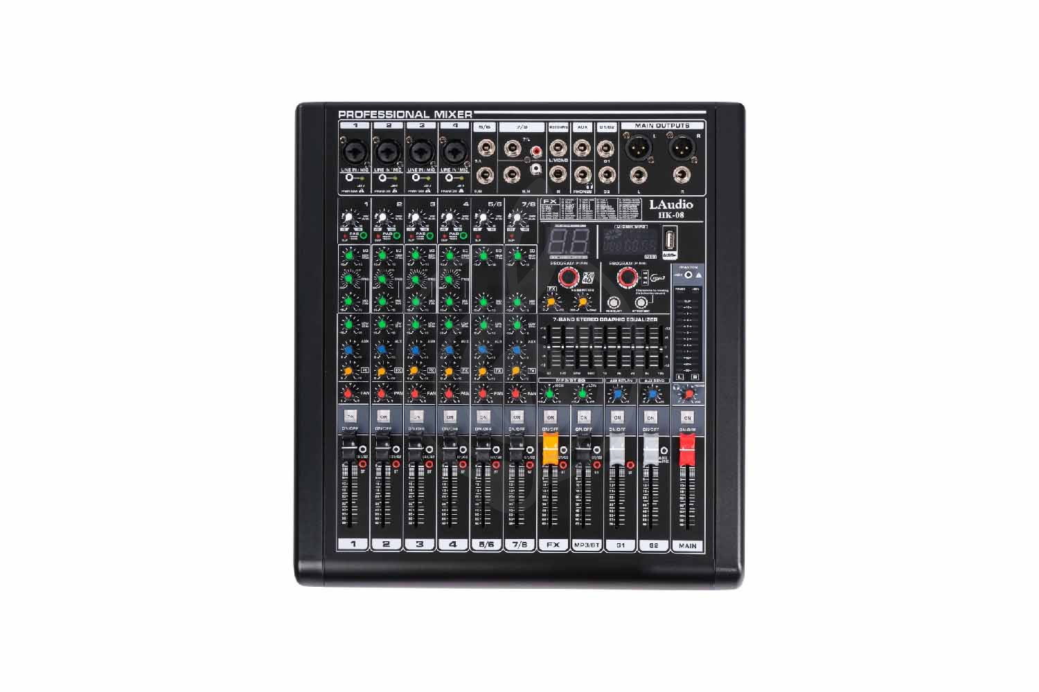 Аналоговый микшер LAudio HK-08 - Микшерный пульт, LAudio HK-08 в магазине Доминанта мьюзик - фото 1
