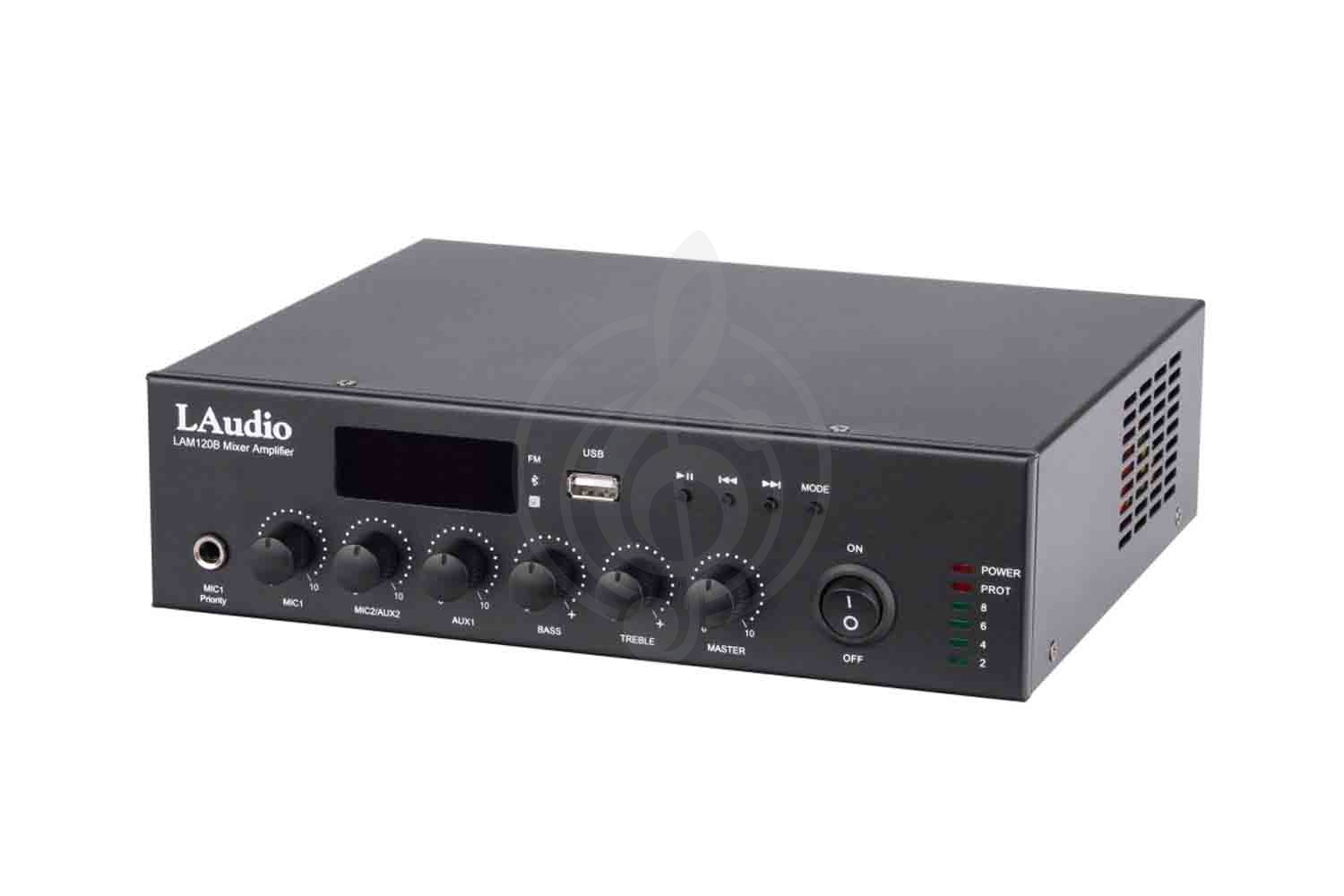 Радиоузел LAudio LAM120B - Микшер усилитель мощности трансляционный, 120Вт, LAudio LAM120B в магазине DominantaMusic - фото 1