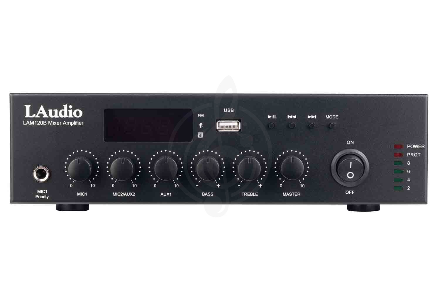 Радиоузел LAudio LAM120B - Микшер усилитель мощности трансляционный, 120Вт, LAudio LAM120B в магазине DominantaMusic - фото 7